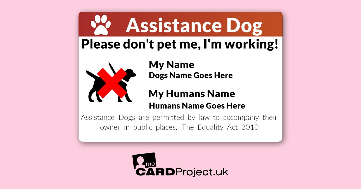 Assistance Dog ID Card 